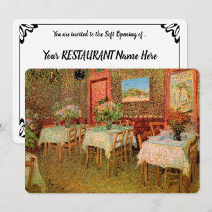 Invitation Restaurant Vincent van Gogh Ouverture en douceur