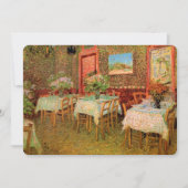 Invitation Restaurant Vincent van Gogh Ouverture en douceur (Devant)