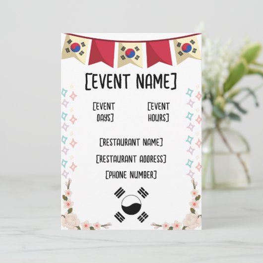 Invitation Restauration coréenne et inauguration (Debout devant)