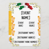 Invitation Restauration italienne et inauguration invita (Devant / Derrière)