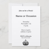 Invitation Restez calme avec votre texte (Dos)