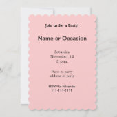 Invitation Restez calme et soyez fabuleux (Dos)