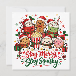 Invitation Restez Joyeux Restez Douillet Noël Chocolat Chaud