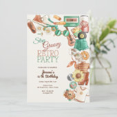 Invitation Restez super fête d'anniversaire (Debout devant)