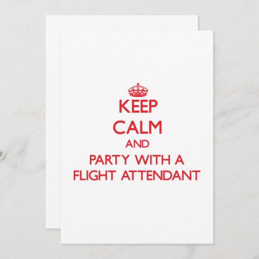 Invitation Restez tranquille et faites la fête avec un agent  (Devant / Derrière)