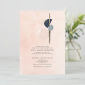 Invitation Résumé de récital de flûte Abstrait Rose Foncé et  (Debout devant)