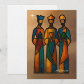 Invitation Résumé Les Trois Rois mages (Devant / Derrière)
