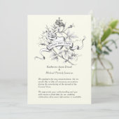 Invitation Retarder notre Mariage Date Croix Corona Virus (Debout devant)