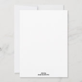 Invitation Retenez Rapidement aux rêves (Dos)