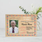 Invitation retiré par carte postale postale de (Debout devant)