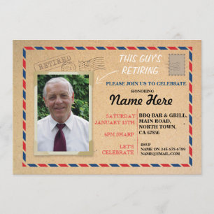 Invitation retiré par carte postale postale de