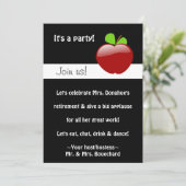 Invitation retirée de partie de professeur (Debout devant)