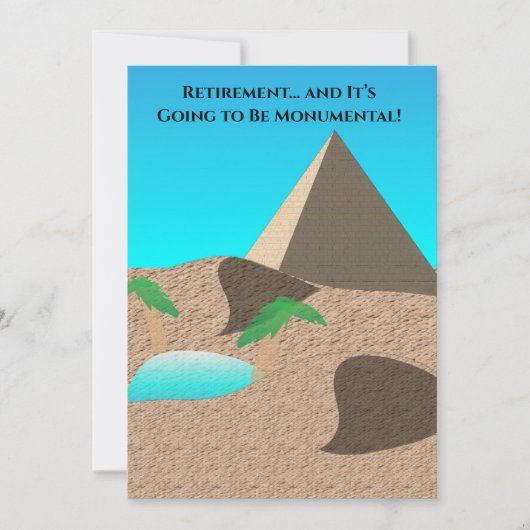 Invitation Retirement is going to be Monumental (Devant)