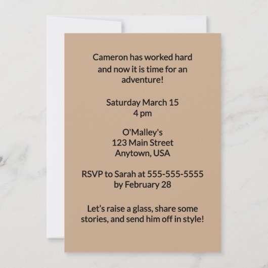 Invitation Retirement is going to be Monumental (Dos)