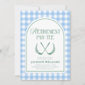 Invitation Retirement Par-Tee Golf Theme Retirement (Devant)