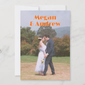 Invitation Reto mariage photo (Devant)