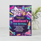 Invitation Retour à la fête d'anniversaire des années 90 (Debout devant)