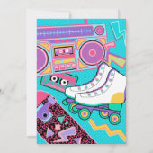 Invitation Retour à la fête d'anniversaire des années 90 (Dos)