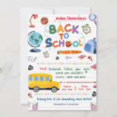 Invitation Retour À La Fête De L'École (Devant)