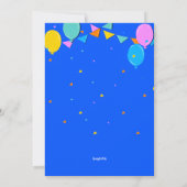 Invitation Retour À La Fête De L'École (Dos)