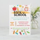 Invitation Retour À La Fête De L'École (Debout devant)