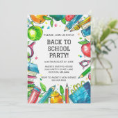 Invitation Retour à la fête scolaire (Debout devant)