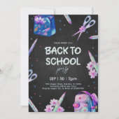 Invitation Retour à la fête scolaire (Devant)