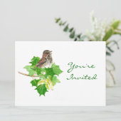 Invitation Retour à la nature, Bruant, Oiseau, Sauvage (Debout devant)