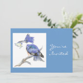 Invitation Retour à la nature, martin-pêcheur, Bird, Annivers (Debout devant)