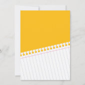 Invitation Retour À La Salle De Classe De L'École Maison Ouve (Dos)