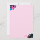 Invitation Retour À L'Anniversaire Rétro Des Années 90 (Dos)