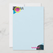 Invitation Retour À L'Anniversaire Rétro Des Années 90 (Dos)