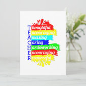 Invitation retour à l'appréciation du professeur d'école (Debout devant)