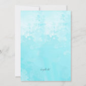 Invitation Retour à l'aquarelle scolaire (Dos)