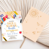 Invitation Retour à l'école Bash Party