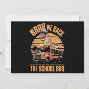 Invitation Retour à l'école Bruh Nous Retour Premier jour de