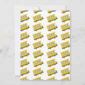 Invitation Retour À L'École Bus Fête Garçons Filles (Dos)