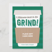 Invitation Retour à l'école enseignant Coffee Titulaire de ca (Devant)