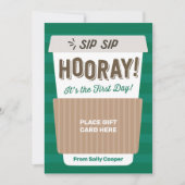 Invitation Retour à l'école enseignant Coffee Titulaire de ca (Devant)