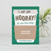 Invitation Retour à l'école enseignant Coffee Titulaire de ca (Debout devant)