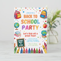 Retour à l'école Fête de classe amusante
