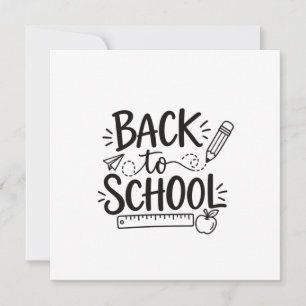 Invitation Retour à l'école Fournitures scolaires minimales R