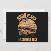 Invitation Retour à l'école mec nous sommes de retour premier (Devant)