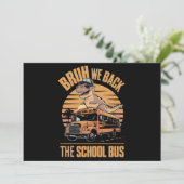 Invitation Retour à l'école mec nous sommes de retour premier (Debout devant)