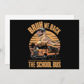 Invitation Retour à l'école mec on est de retour premier jour (Devant / Derrière)