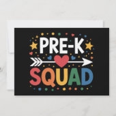 Invitation Retour à l'école Premier jour de pré-maternelle  (Devant)