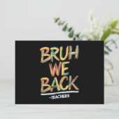 Invitation Retour à l'école Professeur Bruh Nous sommes de re (Debout devant)