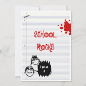 Invitation "Retour à l'école" "Retrouvailles scolaires" (Dos)