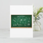 Invitation Retour à l'école Science Chalkboard Éducation (Debout devant)