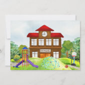 Invitation Retour à l'école | Soirée d'accueil des enseignant (Dos)